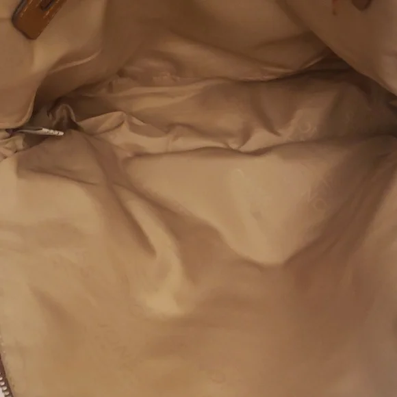 Jones New York Signature Tan Backpack Silver Hardware - Picture 13 of 14